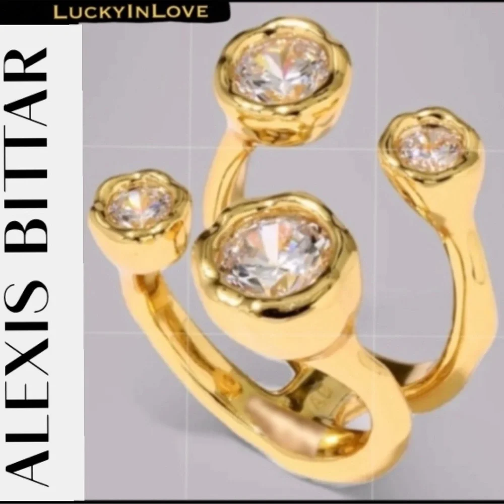 ALEXIS BITTAR • Asterales Gold Open Ring